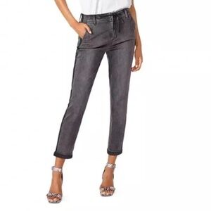 PAIGE Christy Drawstring Denim Pants in Faded Mist Size 26